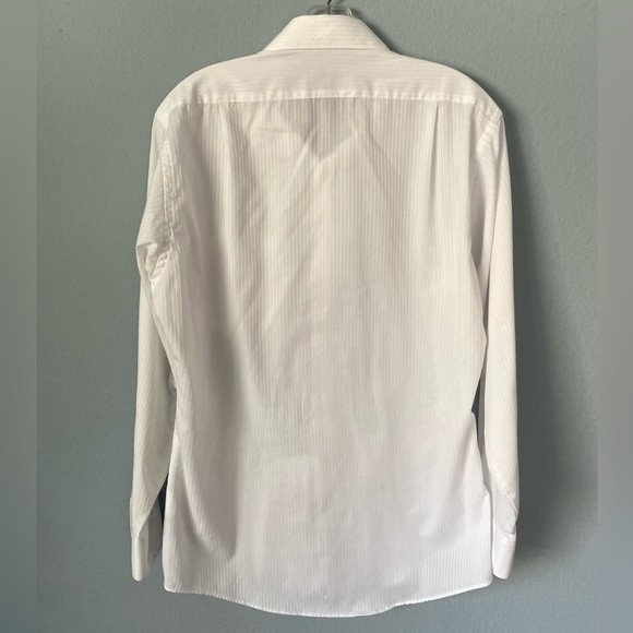 Van Heusen Wrinkle Free White Long Sleeve Button Front Shirt 15.5 32/33 - Picture 2 of 8